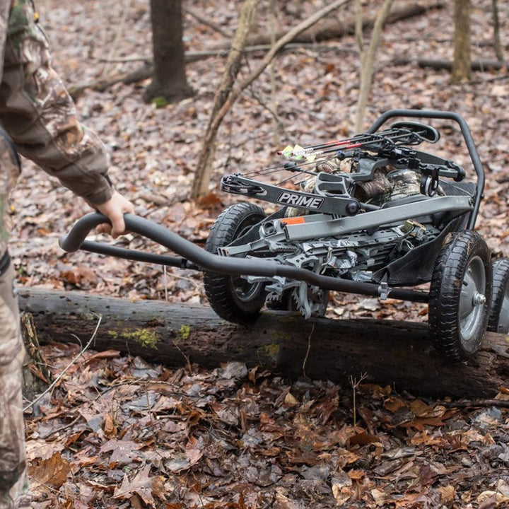 Hawk Crawler Multi-Use Folding Cart, Hunting Cart w/ 500lb Capacity, Dark Gray