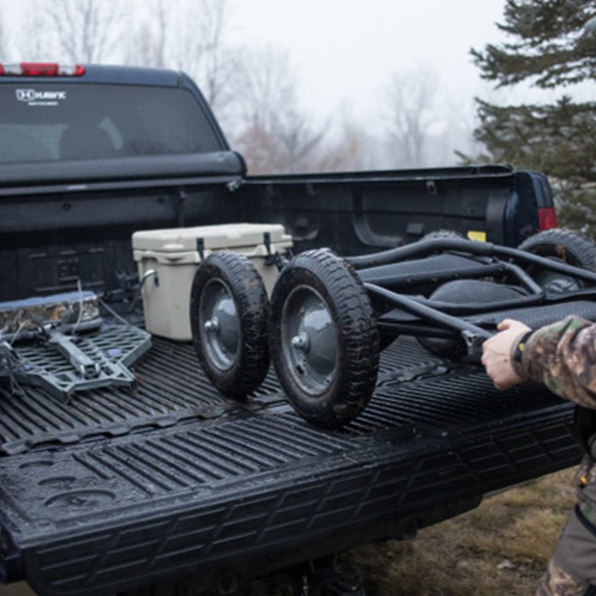 Hawk Crawler 500Lb. Capacity Foldable Game Cart, Flat Dark Earth (Open Box) - VMInnovations