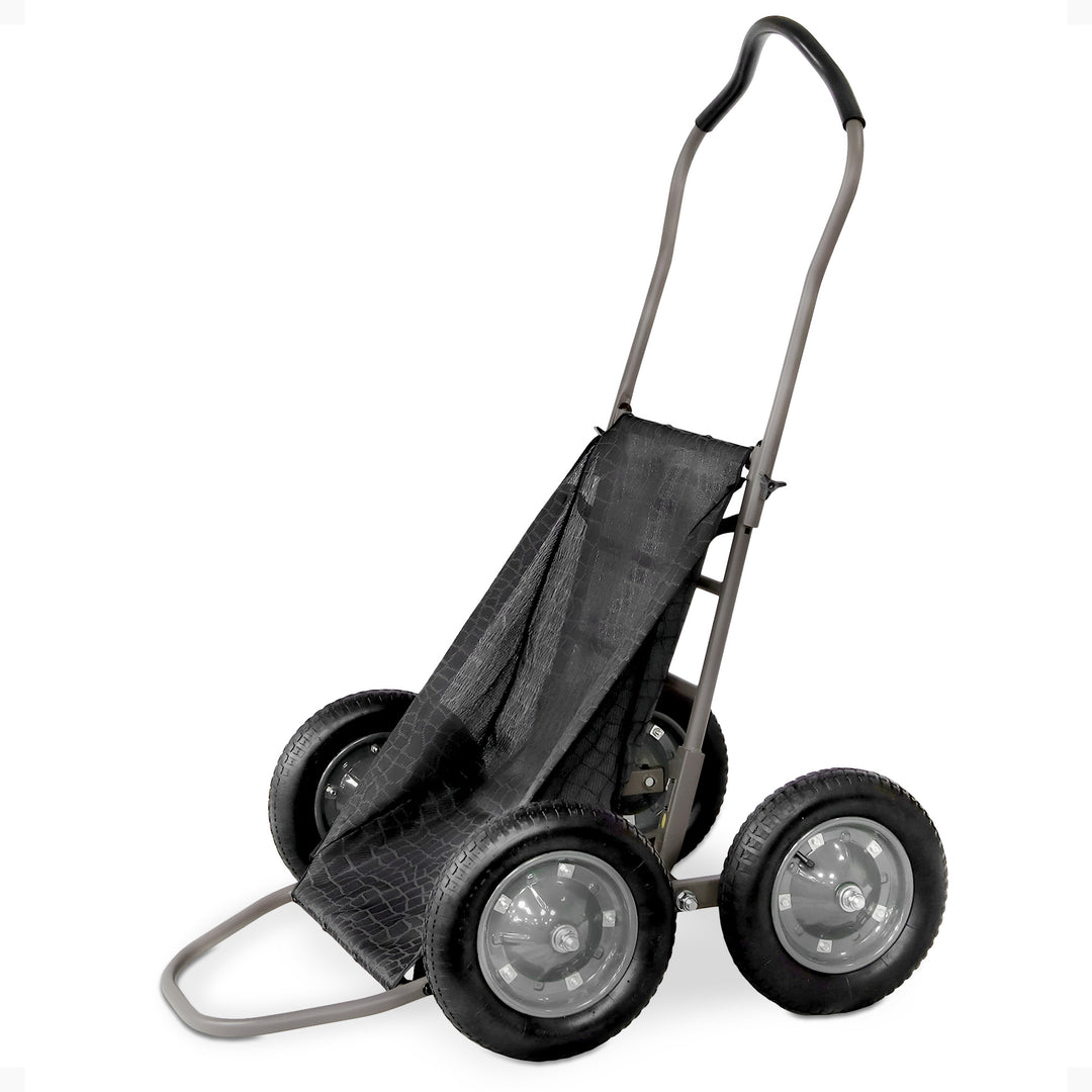 Hawk Crawler Multi-Use Folding Cart, Hunting Cart w/ 500lb Capacity, Dark Gray