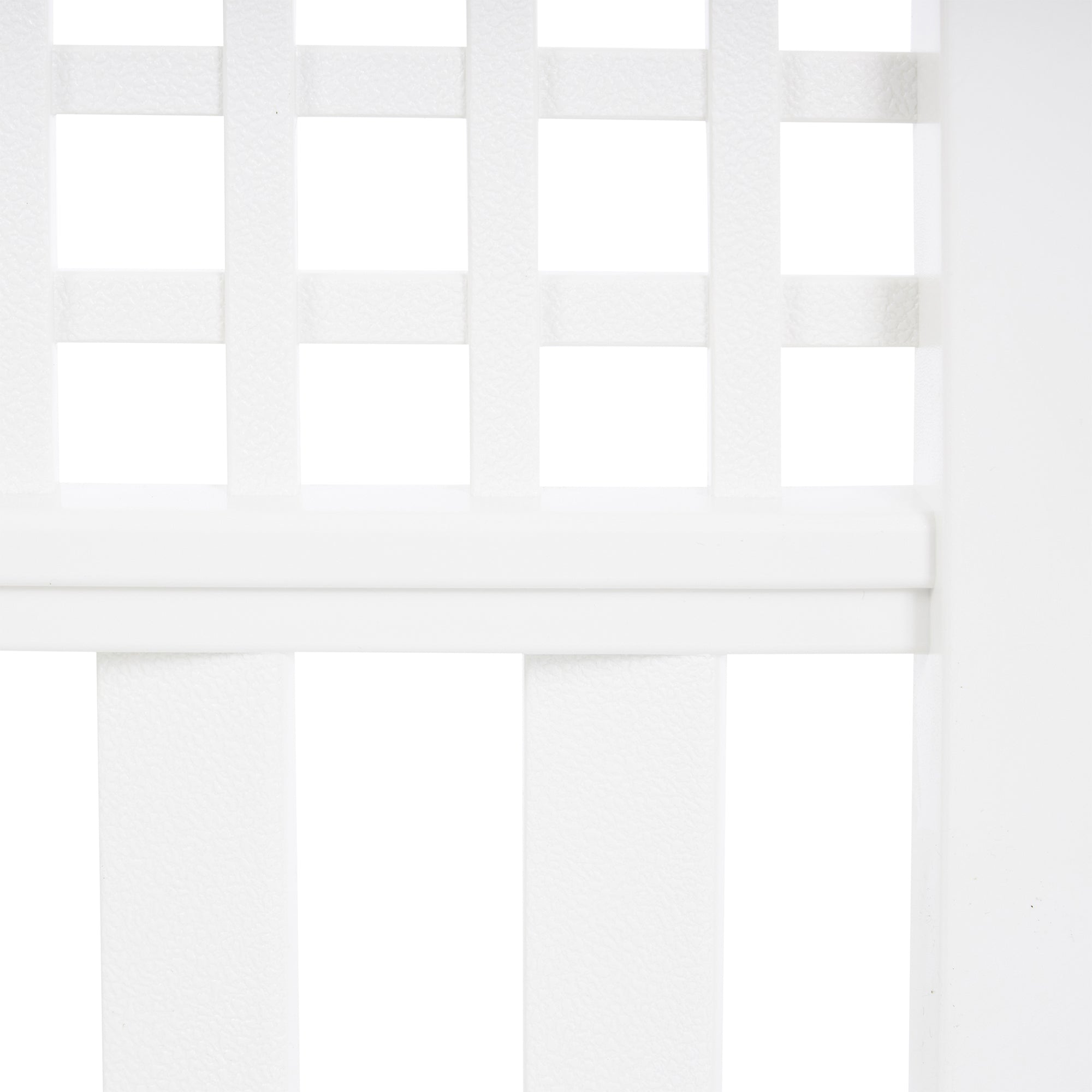 Suncast Grand View 14.5 x 24 Inch Yard Garden Border Fence Panel, White (4 Pack) - VMInnovations