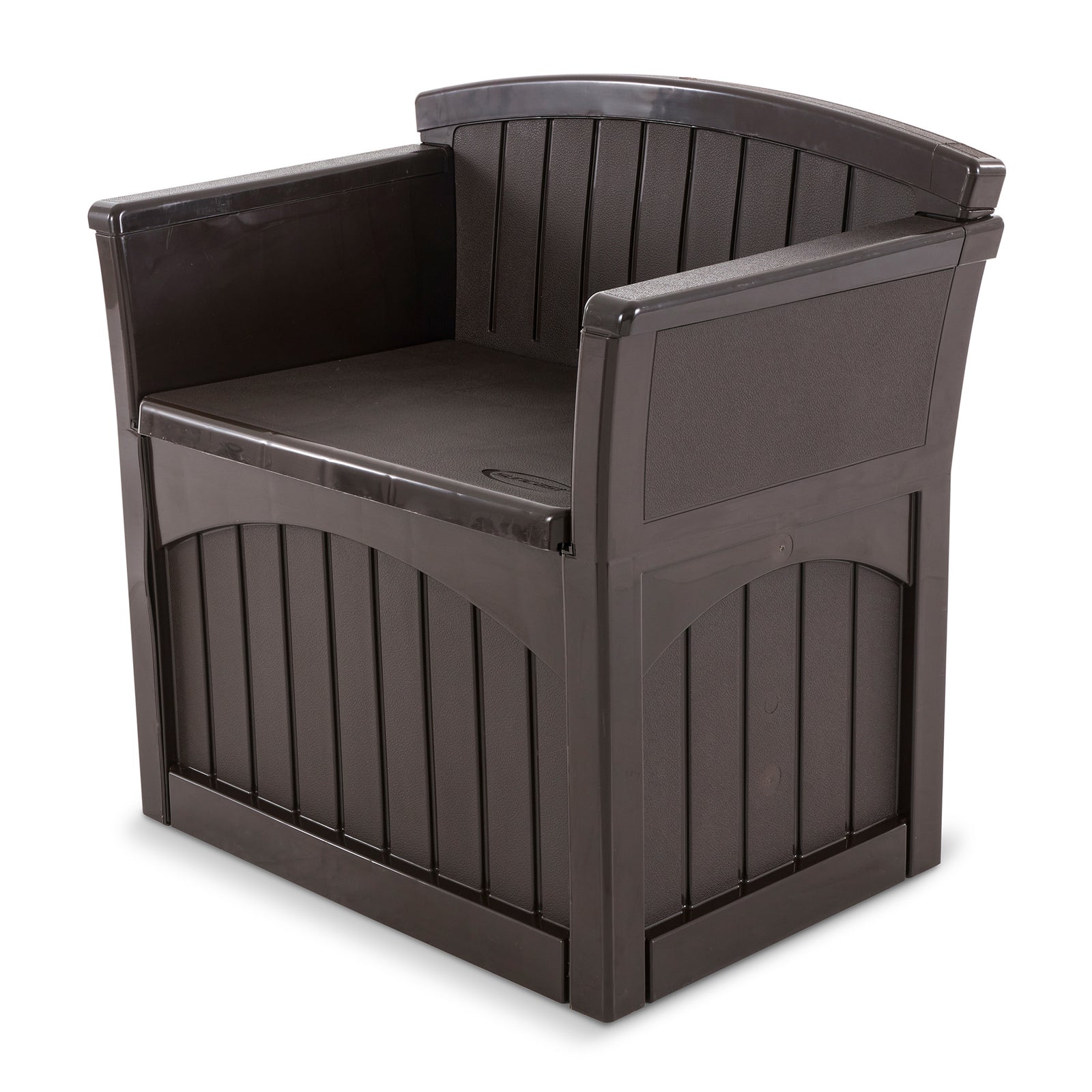 Suncast 31 Gallon Indoor and Outdoor Storage Patio Bench Chair, Java (3 Pack) - VMInnovations