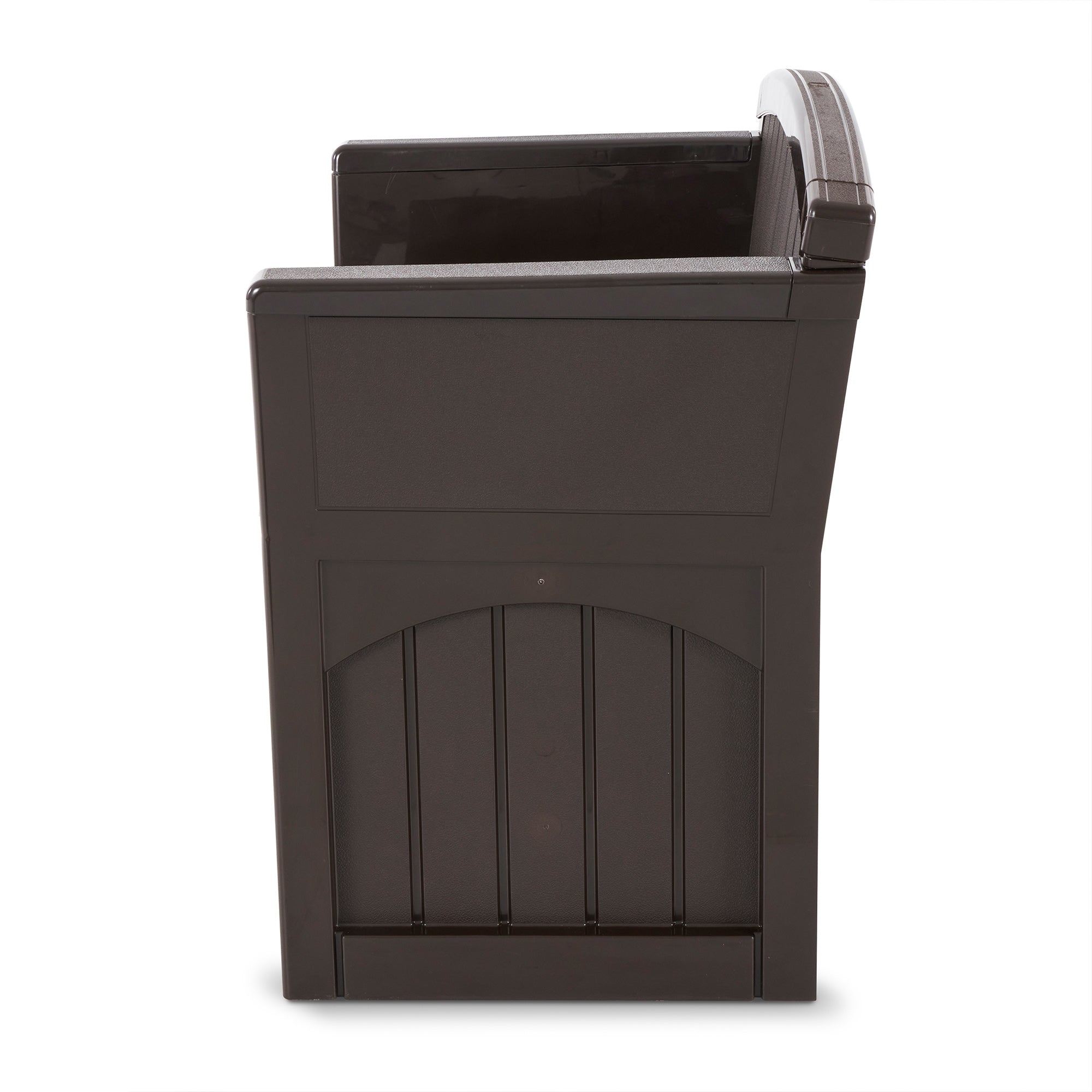 Suncast 31 Gallon Indoor and Outdoor Storage Patio Bench Chair, Java (3 Pack) - VMInnovations