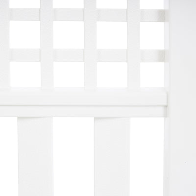 Suncast Grand View 14.5 x 24 Inch Yard Garden Border Fence Panel, White (8 Pack) - VMInnovations