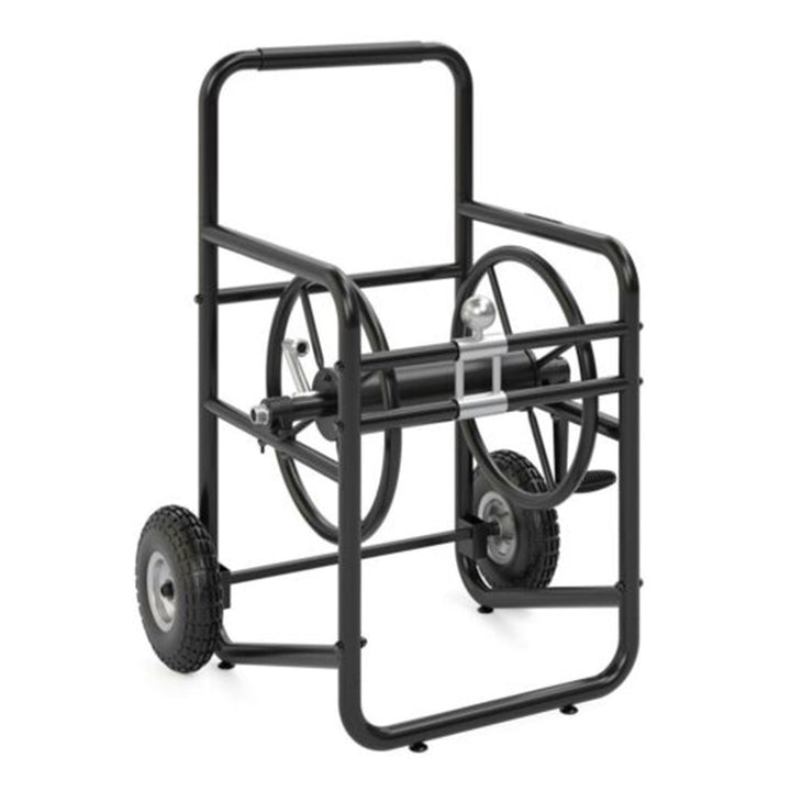 Suncast Professional Portable 200' Garden Hose Reel Wheeled Cart, Black (2 Pack)