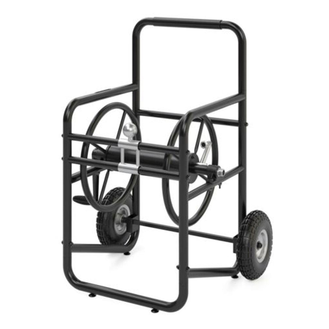 Suncast Professional Portable 200' Garden Hose Reel Wheeled Cart, Black (2 Pack)