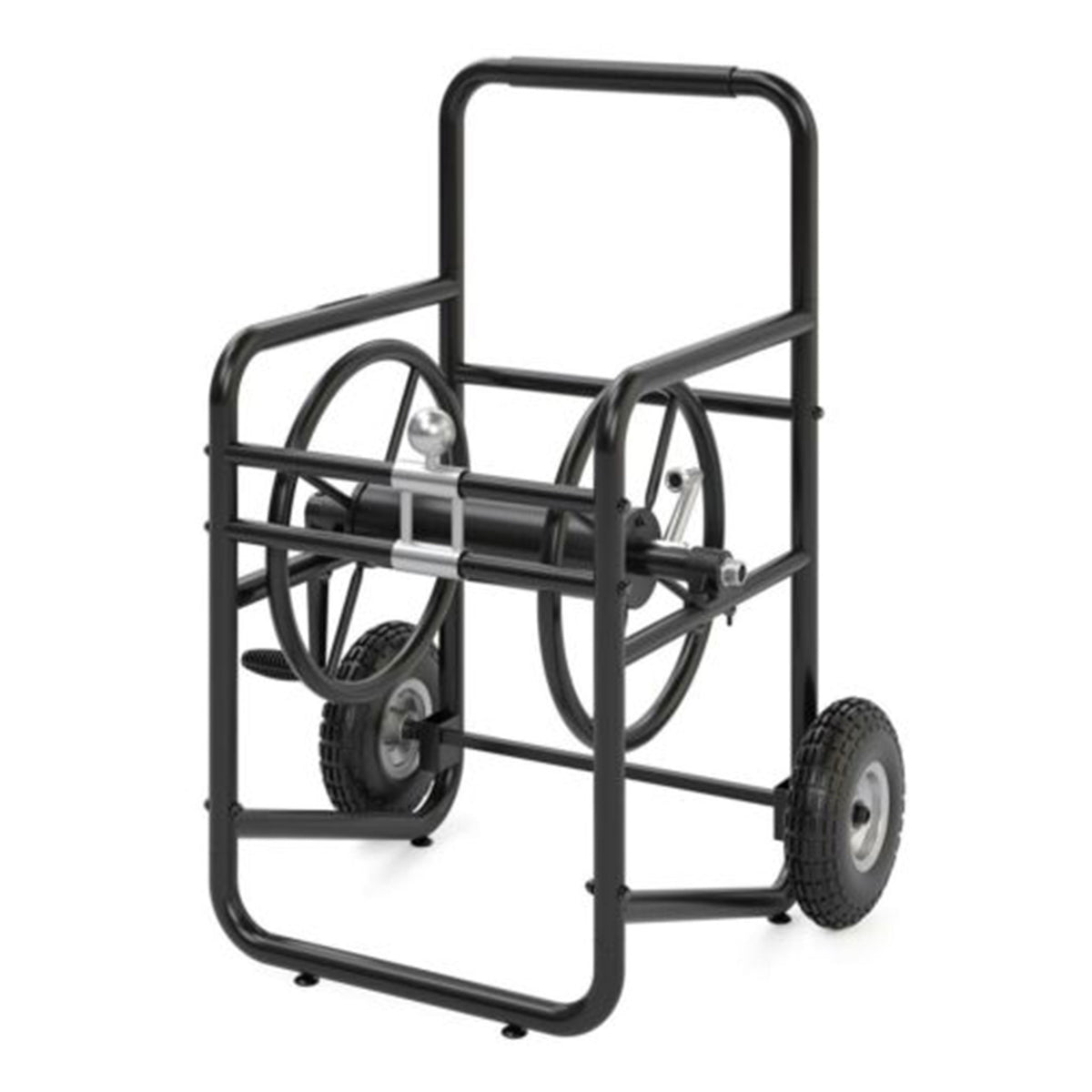 Suncast Professional Portable 200' Garden Hose Reel Wheeled Cart, Black (3 Pack)