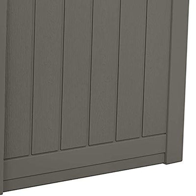 Suncast 22 gal Outdoor Patio Small Deck Chest Box w/Storage Seat, Stone (3 Pack) - VMInnovations