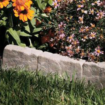Suncast 12 Inch Landscape Design Decorative Natural Stone Edging, Gray (12 Pack) - VMInnovations