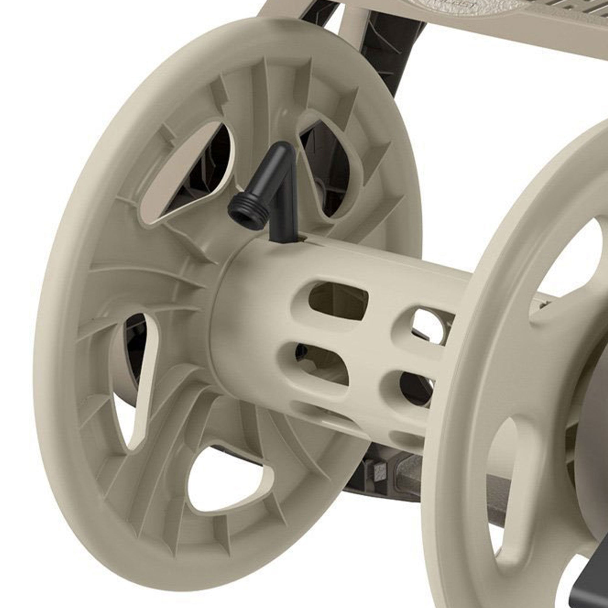 Suncast Handler 200 Foot Plastic Wall Mounted Outdoor Garden Hose Reel (3 Pack) - VMInnovations
