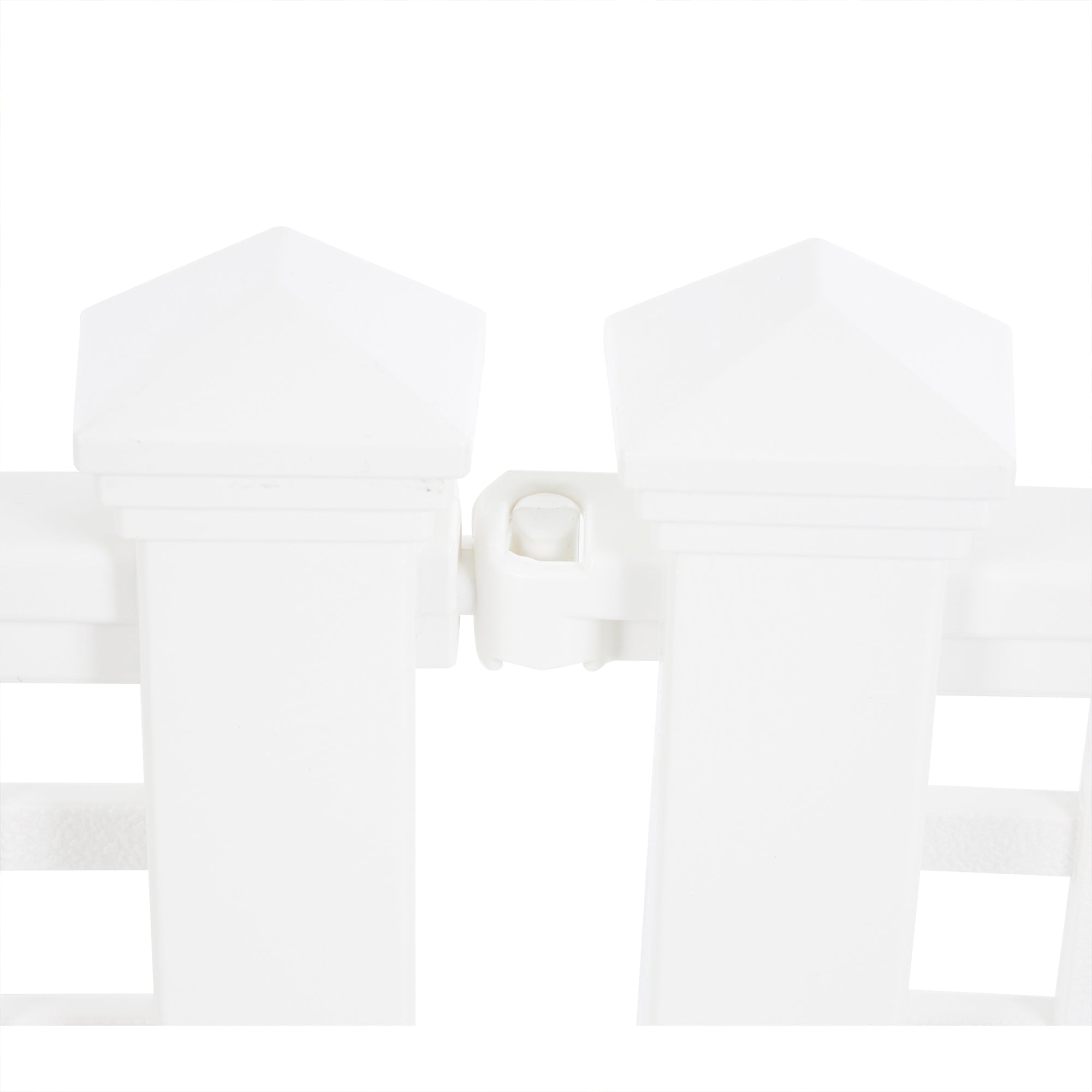 Suncast Grand View 14.5 x 24 Inch Yard Garden Border Fence Panel, White (2 Pack) - VMInnovations