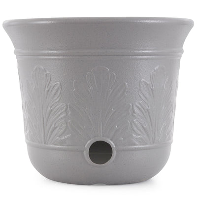 Suncast 300 Foot Heavy Duty 5 Gallon Decorative Garden Hose Pot, Gray (8 Pack)