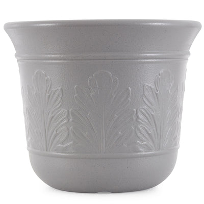 Suncast 300 Foot Heavy Duty 5 Gallon Decorative Garden Hose Pot, Gray (8 Pack)