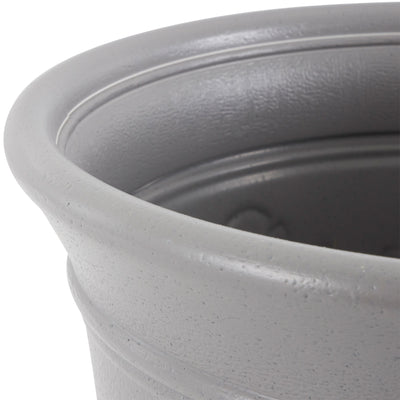 Suncast 300 Foot Heavy Duty 5 Gallon Decorative Garden Hose Pot, Gray (8 Pack)