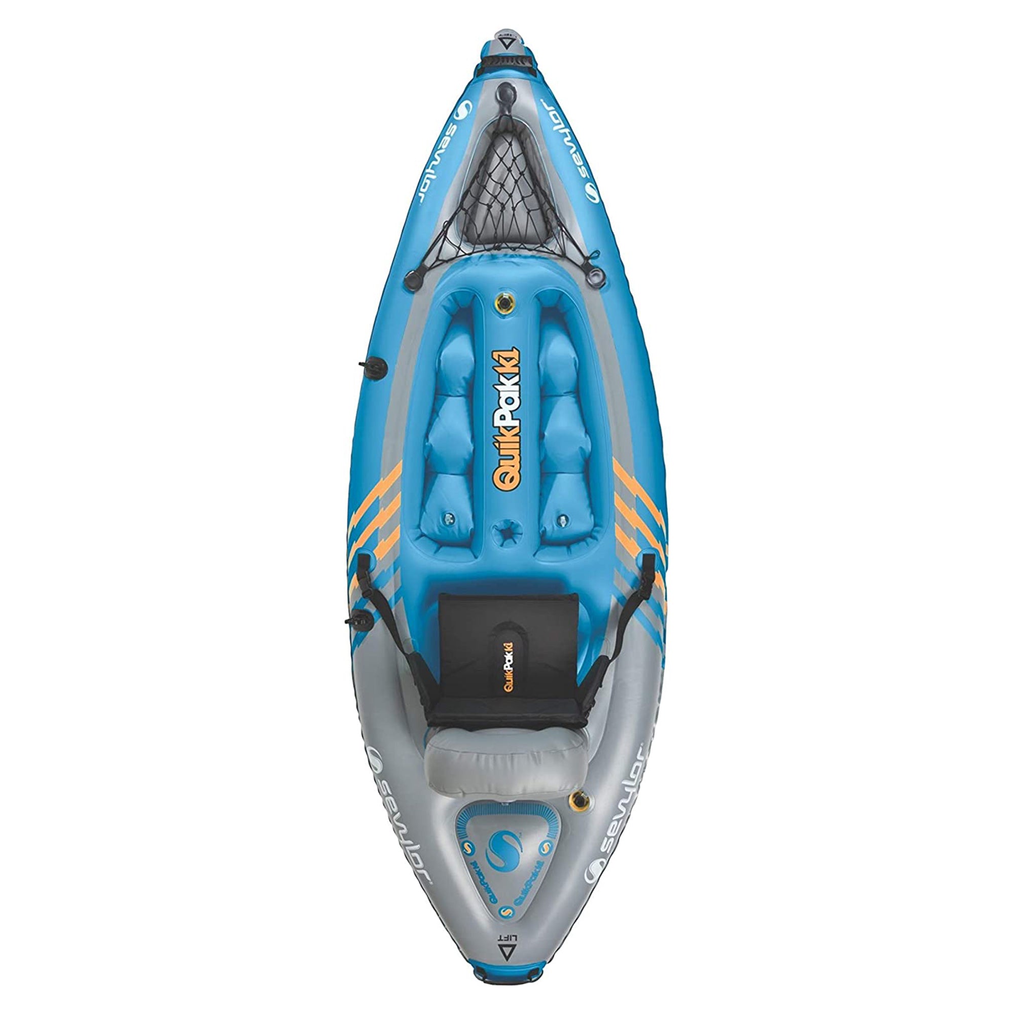 Sevylor K1 QuikPak 1 Person Coverless Sit On Top PVC Inflatable Kayak (2 Pack) - VMInnovations