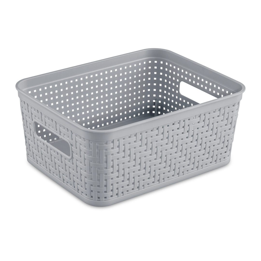 Sterilite 10x8x4.25 In Rectangular Short Basket for Home Organization (32 Pack)
