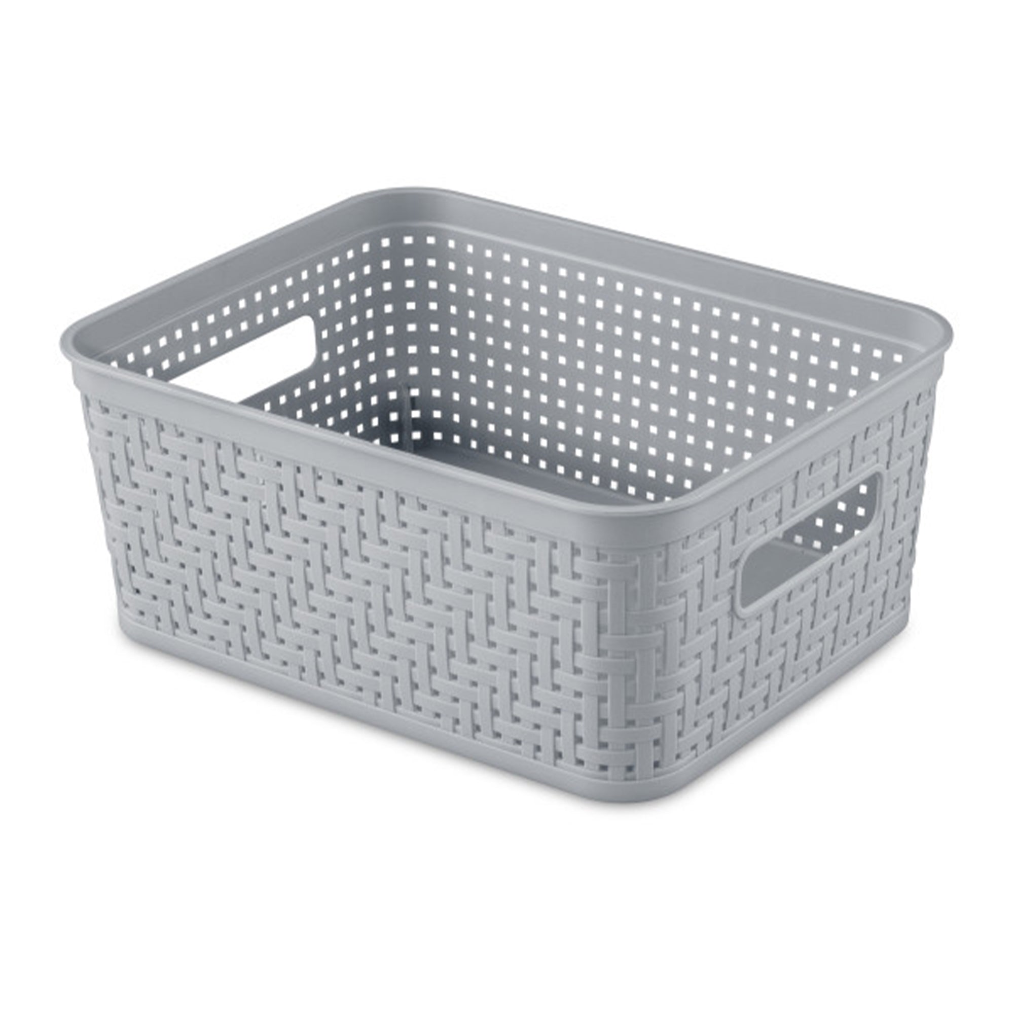 Sterilite 10x8x4.25 In Rectangular Short Basket for Home Organization (24 Pack)