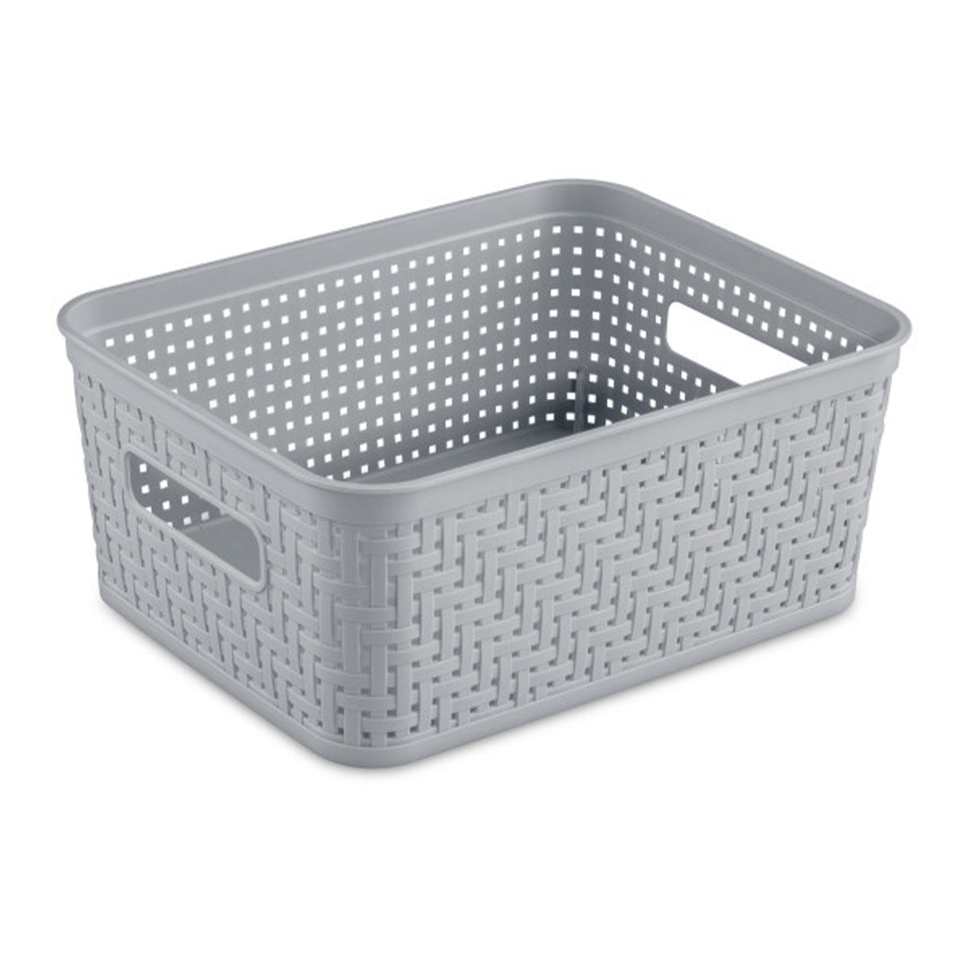 Sterilite 10x8x4.25 In Rectangular Short Basket for Home Organization (16 Pack)