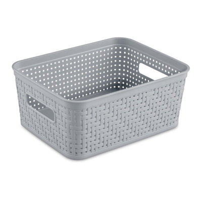 Sterilite 10x8x4.25 In Rectangular Short Basket for Home Organization (32 Pack)