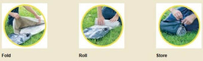 Coleman Double High Air Bed Mattress w/ Wrap 'N' Roll Storage | Queen (Used)