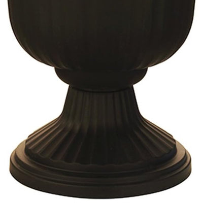 Southern Patio 19" Round Outdoor Utopian Urn for Large Plants, Black (Open Box)