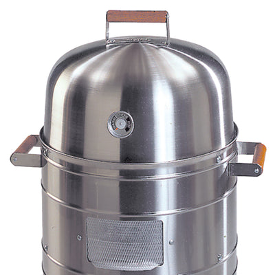 Americana Grills Square Inch Stainless Steel Charcoal BBQ Meat Smoker (Open Box) - VMInnovations