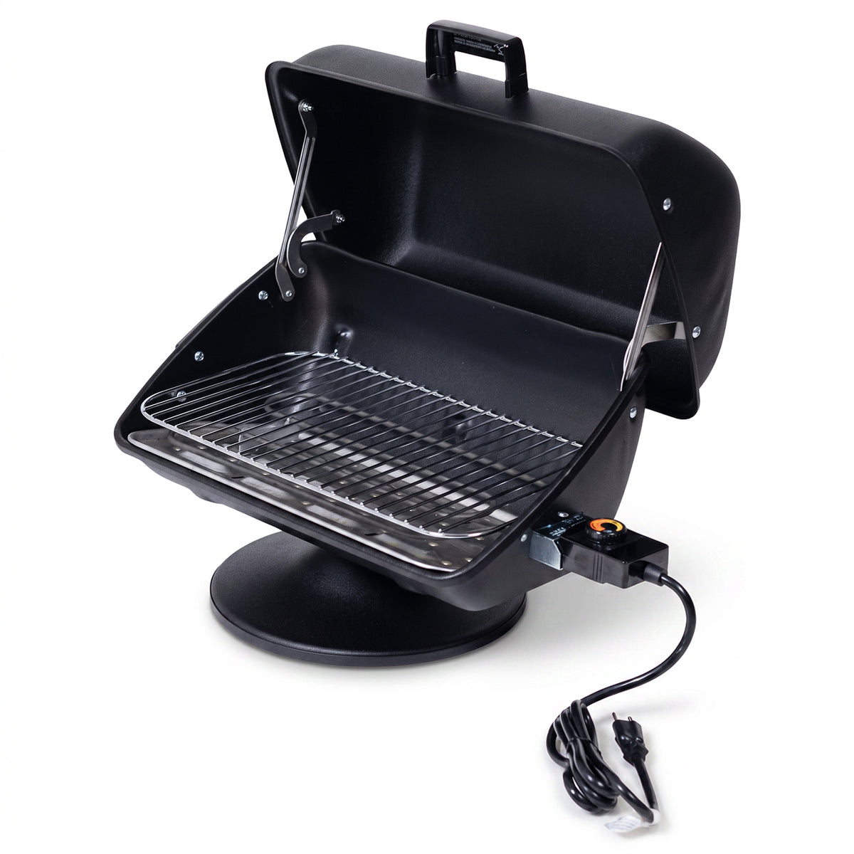 MECO Americana 1500W Portable Utility Tabletop Electric Pedestal Grill, Black