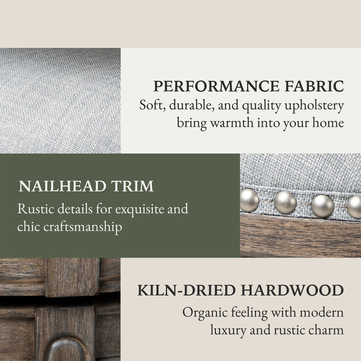 Maven Lane Alexander LowBack Kitchen Swivel Stool, Reclaimed Oak, (Damaged) - VMInnovations