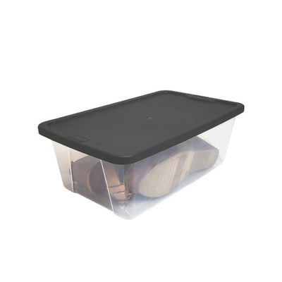 Homz Snaplock 6 Qt Clear Organizer Storage Container w/ Lid (10 Pack) (Open Box)