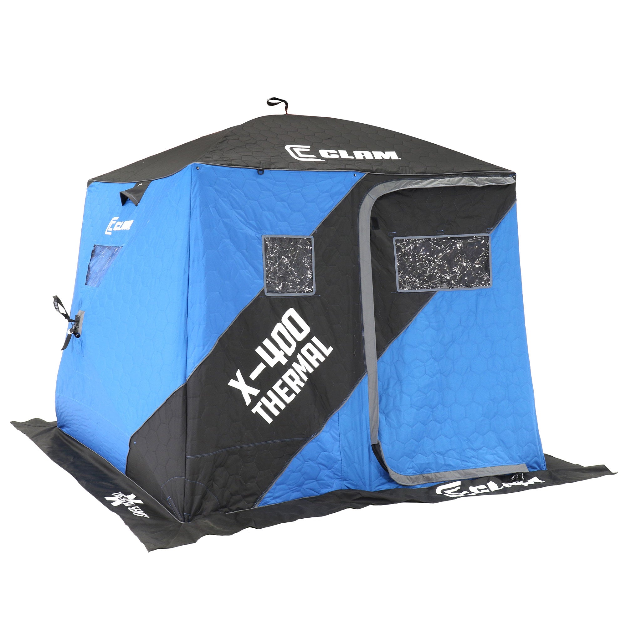 CLAM Portable 8 Ft 4 Person Pop Up Ice Fishing Thermal Shelter Tent (Open Box)