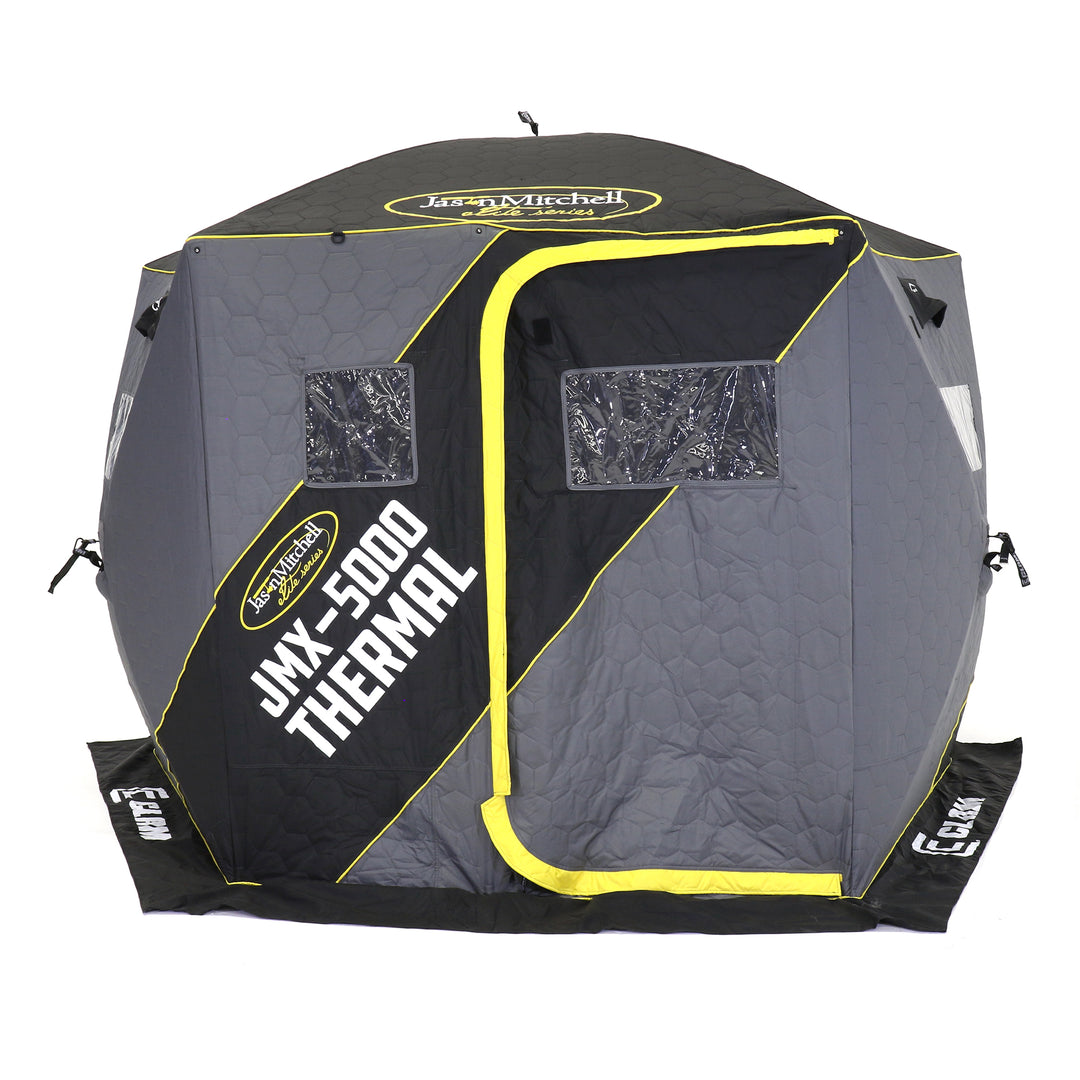 CLAM Portable 9 Ft 6 Person Ice Fishing Thermal Hub Shelter (Open Box)