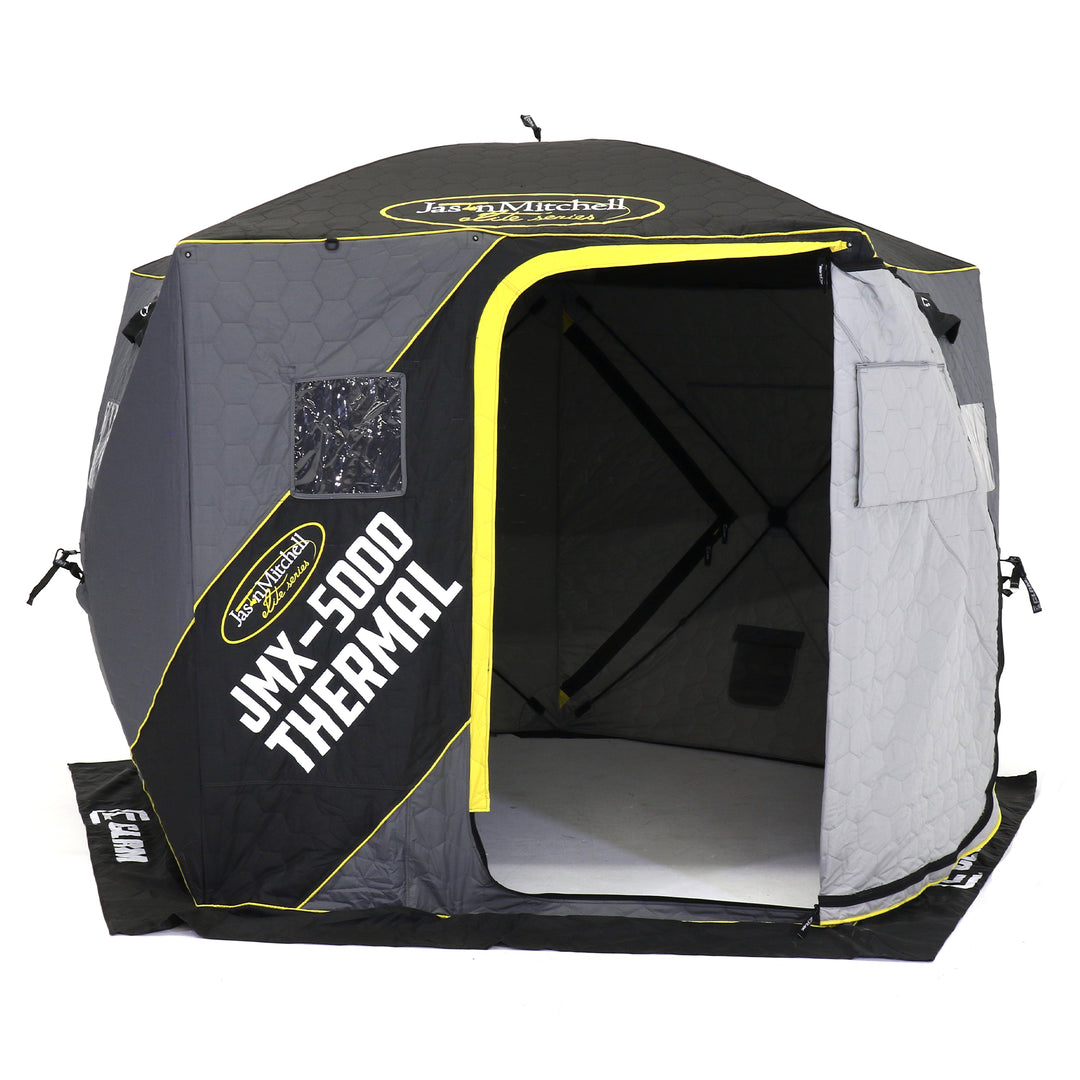 CLAM Portable 9 Ft 6 Person Ice Fishing Thermal Hub Shelter (Open Box)
