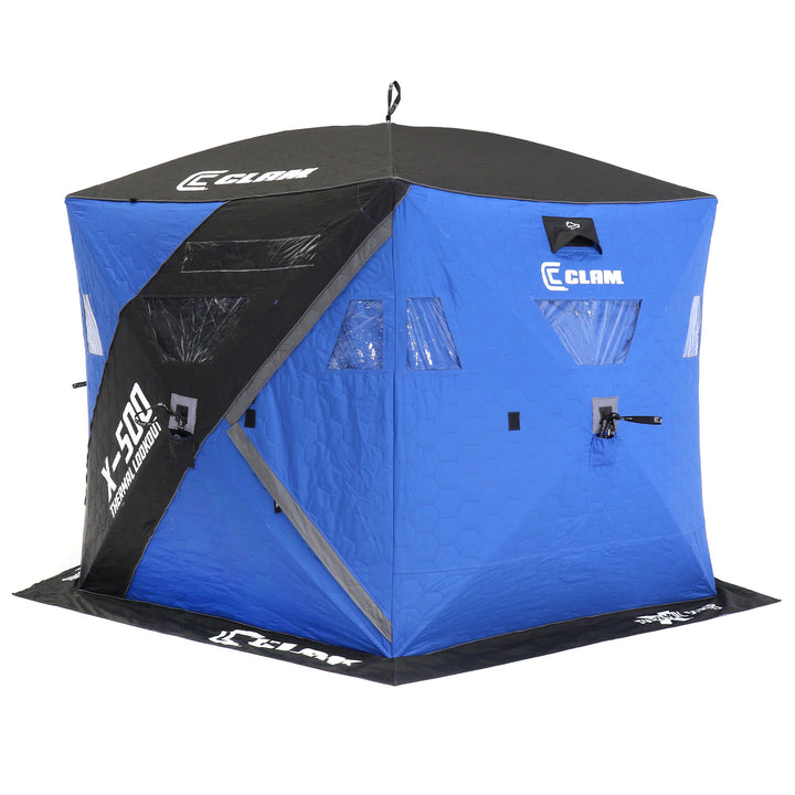 CLAM Portable 9 Ft 5 Person Ice Fishing Thermal Hub Shelter Tent (Open Box)