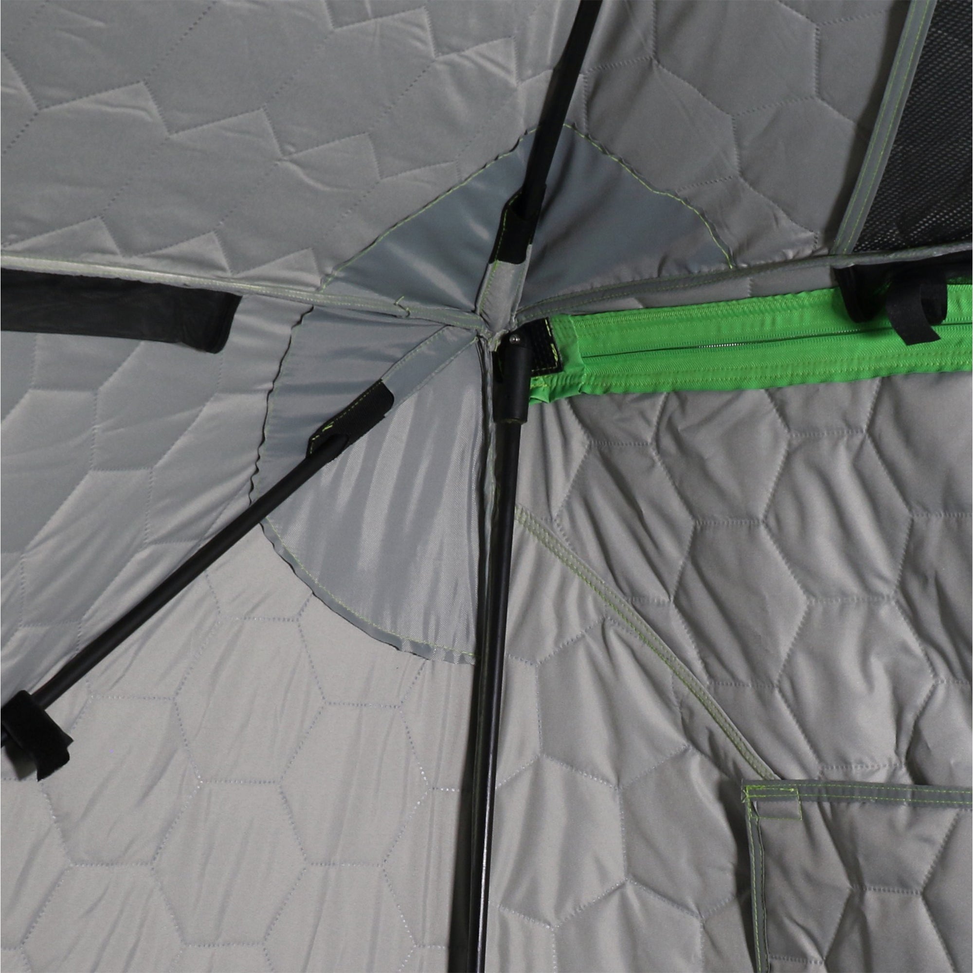 CLAM Portable 9 Ft 5 Person Ice Thermal Hub Shelter w/Dimmable Light (Open Box) - VMInnovations