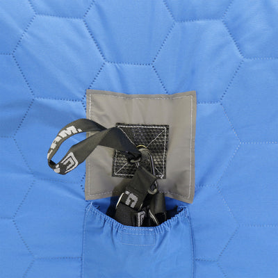 CLAM Portable 15'x8' 7 Person Pop Up Ice Fishing Thermal Hub Shelter(Open Box) - VMInnovations