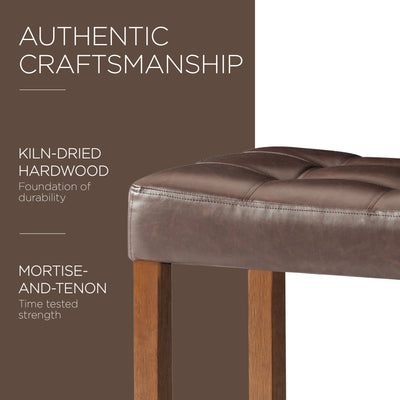 Carte: A La Carte Home Harper Counter Stool in True Walnut Wood Finish,2pc(Used) - VMInnovations