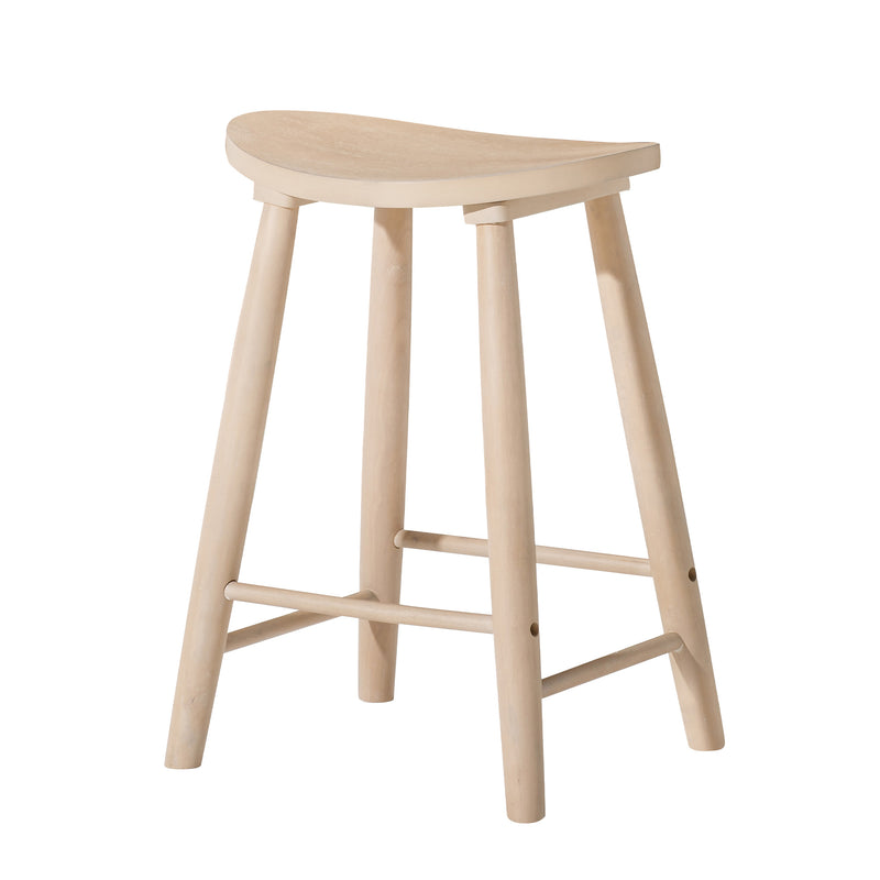 Maven Lane Luna Counter Stool in Light Oak Wood Finish (Used)