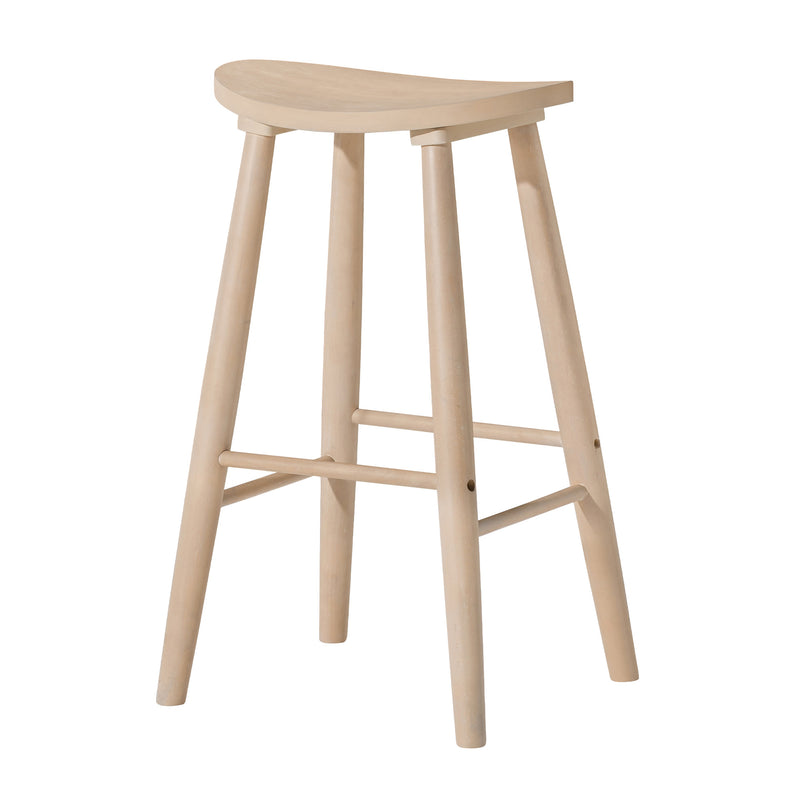 Maven Lane Luna Bar Stool in Light Oak Wood Finish (Used)