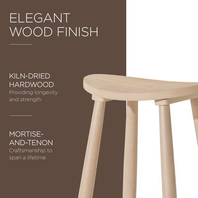 Maven Lane Luna Bar Stool in Light Oak Wood Finish (For Parts) - VMInnovations