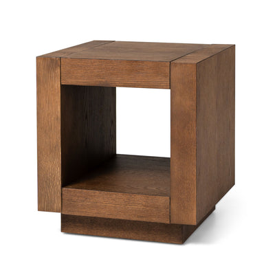 Maven Lane Artemis Wooden Coffee Table and Set of 2 Side Tables, Refined Brown - VMInnovations