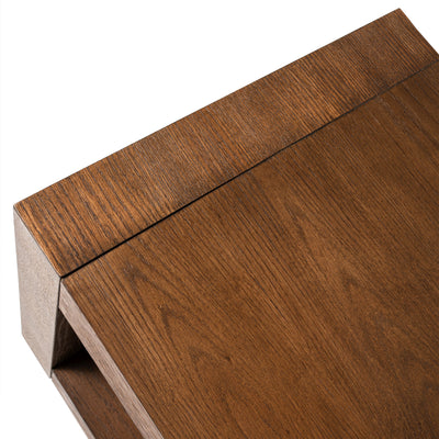Maven Lane Artemis Wooden Coffee Table and Set of 2 Side Tables, Refined Brown - VMInnovations