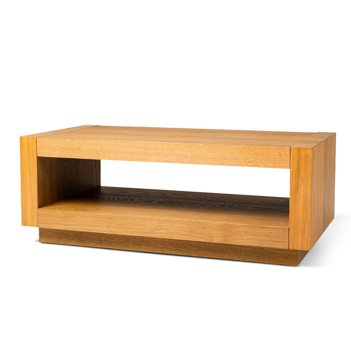 Maven Lane Artemis Wooden Coffee Table and Side Table Set, Refined Natural Finish