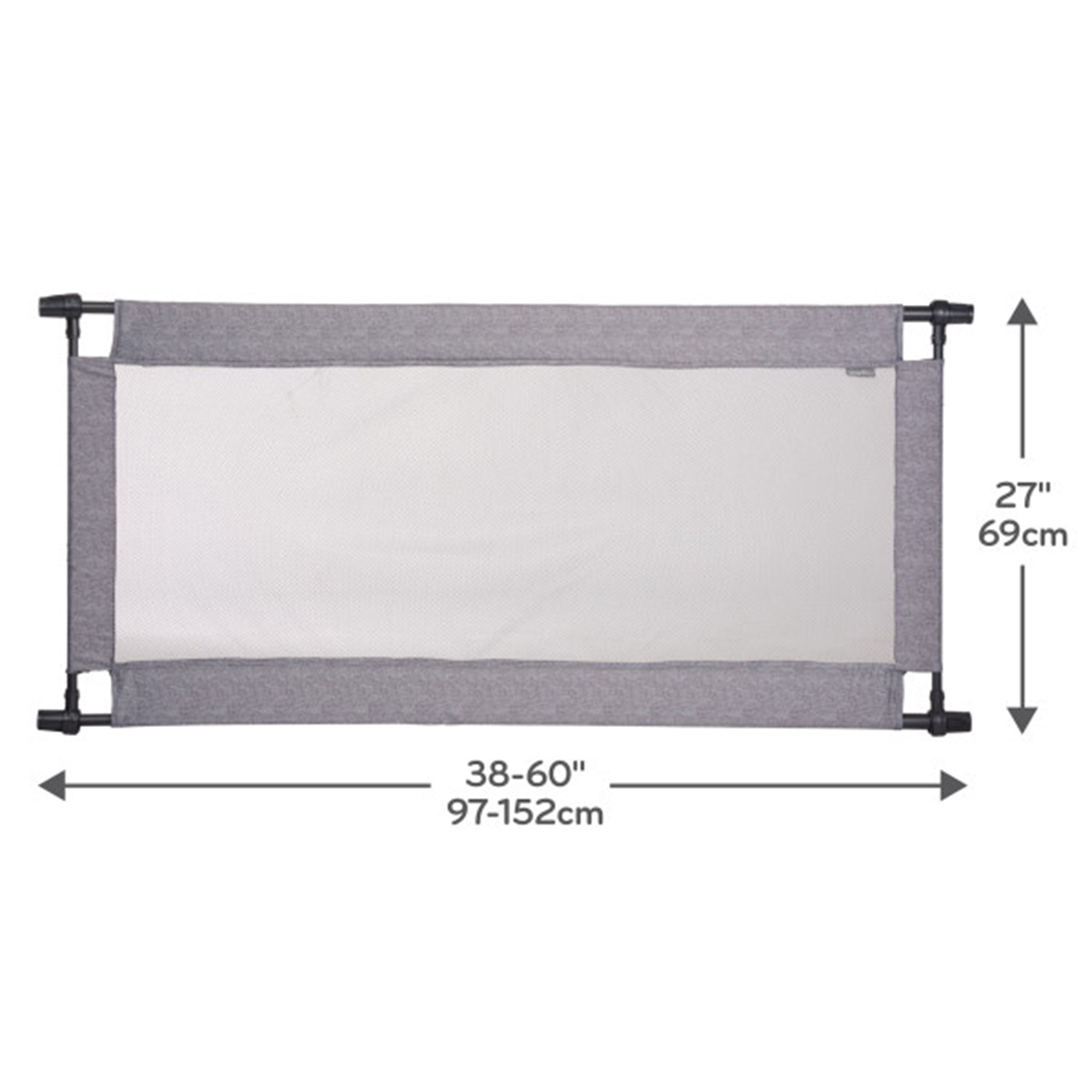 Evenflow 60"x27" Portable Polyester Indoor Baby or Pet Gate, Emery(Open Box) - VMInnovations