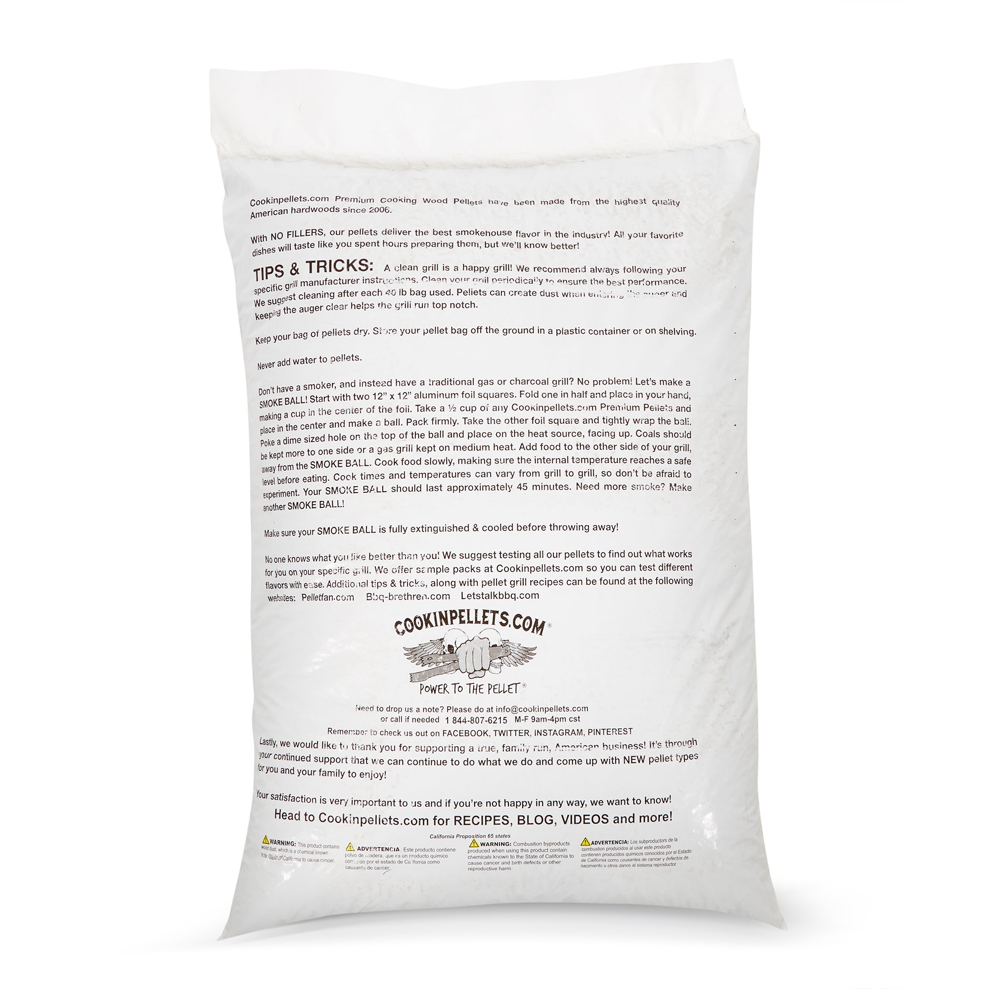 CookinPellets 40 Pound Bag Apple Mash Hard Maple Smoker Wood Pellets, (5 Pack) - VMInnovations