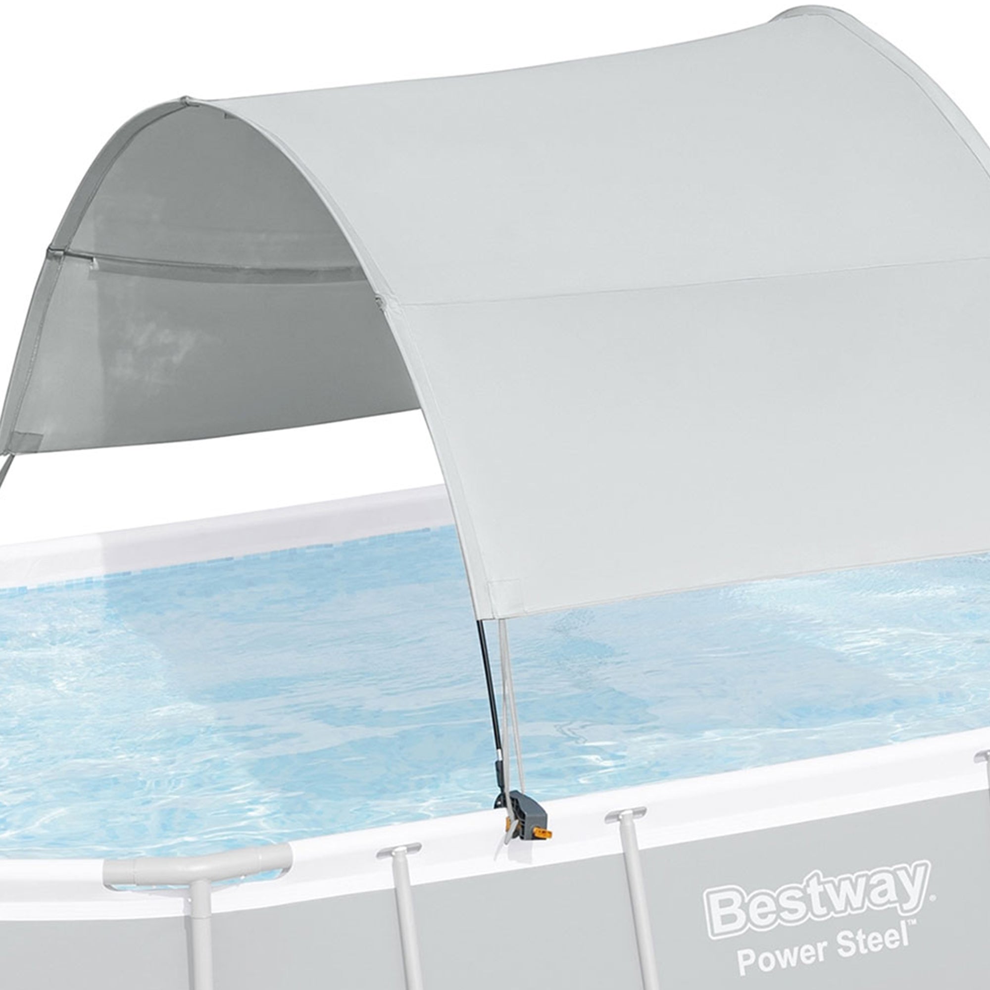 Bestway Flowclear UPF Canopy with Power Steel 14'x8'2"x39.5" Swim Vista Pool Set