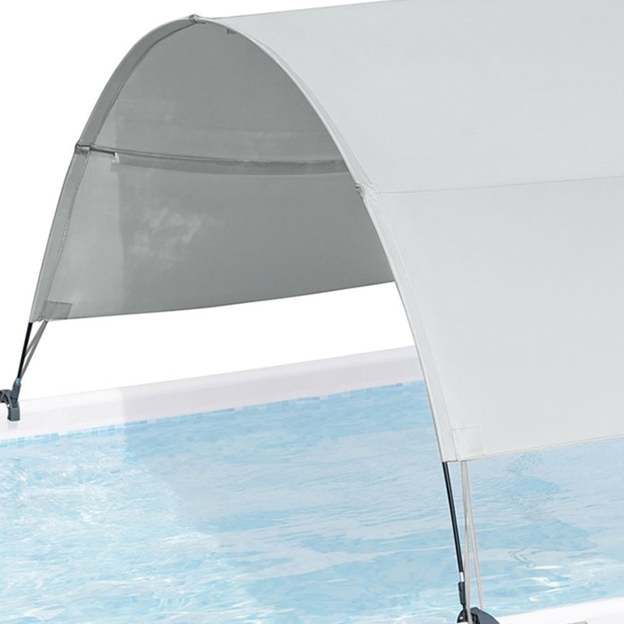 Bestway Flowclear UPF Canopy with Power Steel Above Ground Swimming Pool Set - VMInnovations