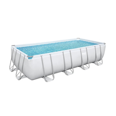 Bestway Flowclear UPF Canopy with Power Steel 18' x 9' x 48" Swimming Pool Set
