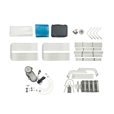 Bestway Flowclear UPF Canopy with Power Steel 18' x 9' x 48" Swimming Pool Set