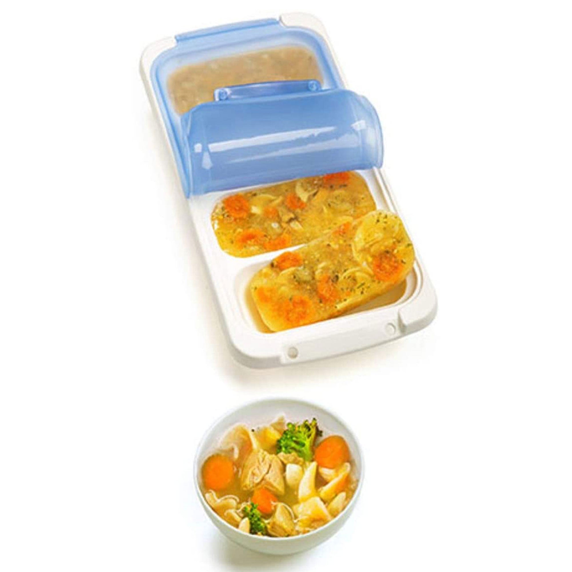 PrepWorks Half Cup 6 Serving, 1 Cup 4 Serving, & 2 Cup 2 Serving Freezer Trays