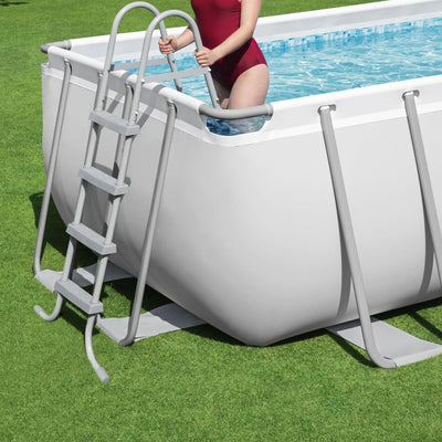Bestway Flowclear UPF Canopy with Power Steel Above Ground Swimming Pool Set