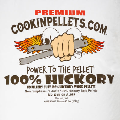 CookinPellets 40 lb Premium Hickory Hardwood Grill Smoker Wood Pellets (5 Pack) - VMInnovations